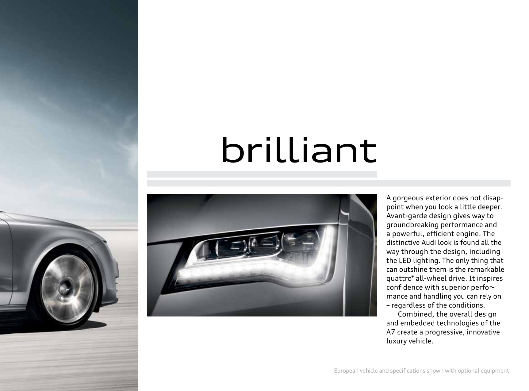 2012 Audi A7 Brochure Page 9